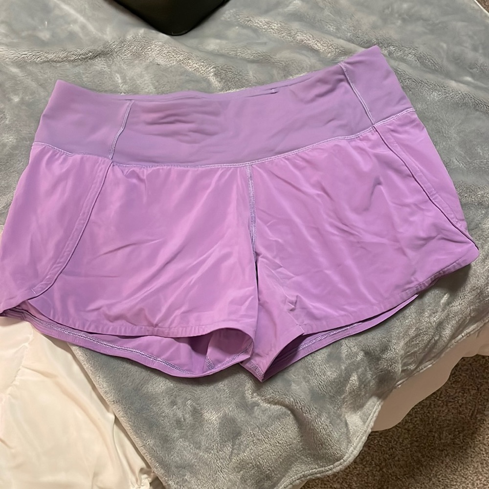 Purple Lululemon shorts